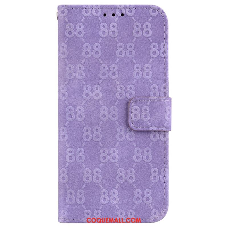 Housse Xiaomi Redmi Note 13 5G Design 88 à Lanière