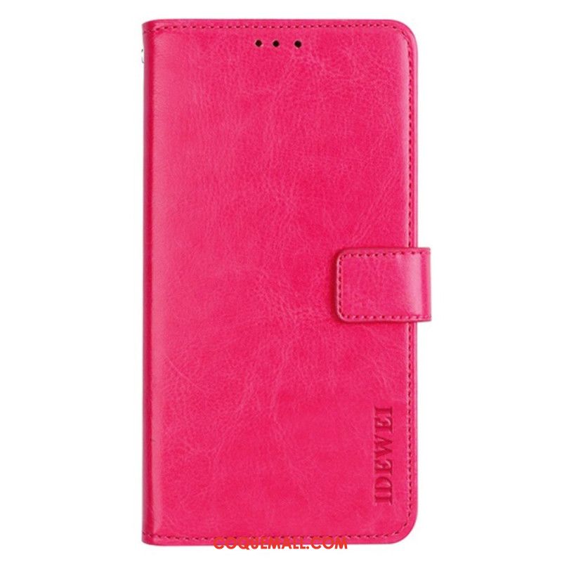 Housse Xiaomi Redmi Note 13 5G Effet Cuir IDEWEI