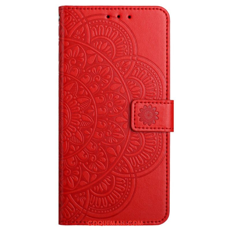 Housse Xiaomi Redmi Note 13 5G Impression Mandala avec Lanière