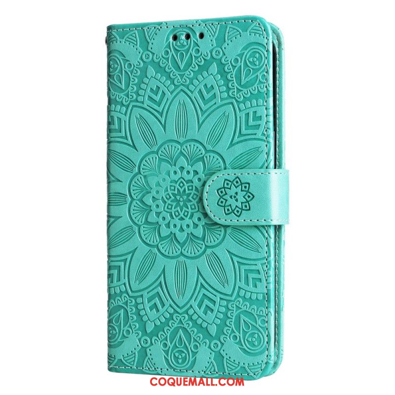 Housse Xiaomi Redmi Note 13 5G Motif de Tournesol à Lanière