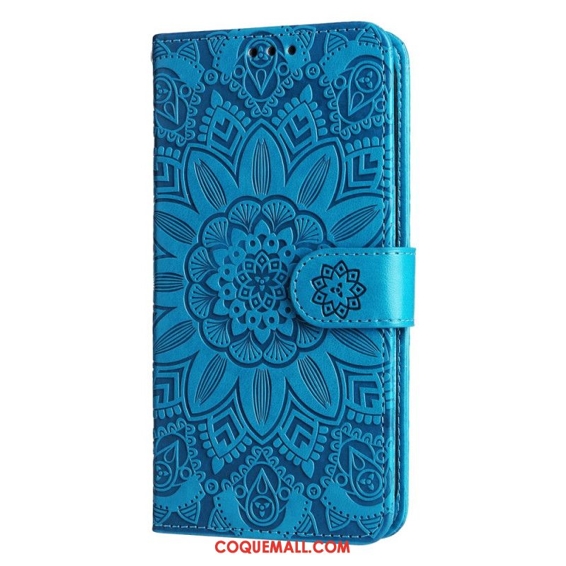 Housse Xiaomi Redmi Note 13 5G Motif de Tournesol à Lanière