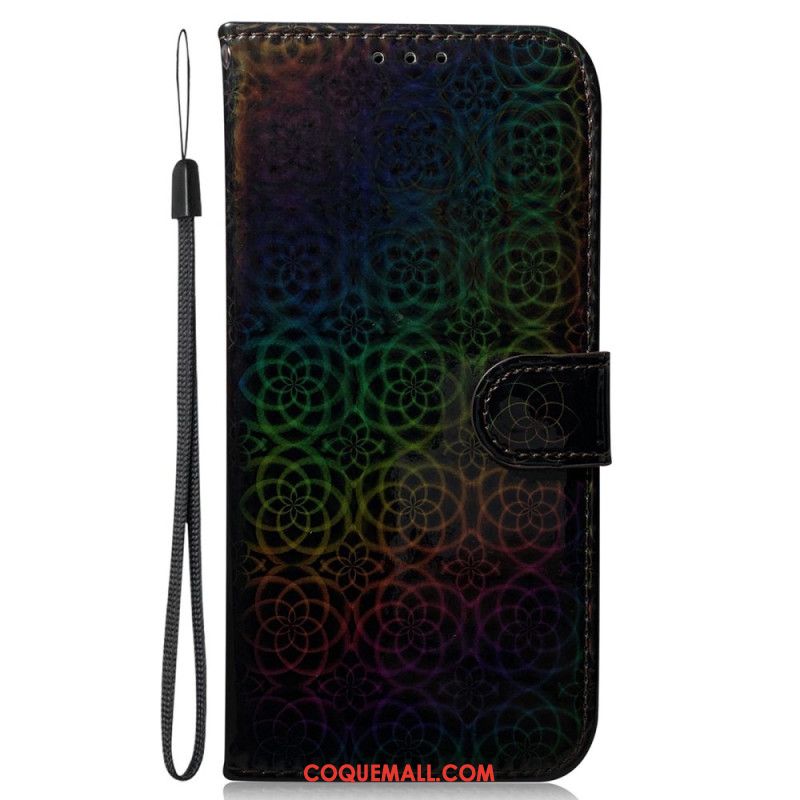 Housse Xiaomi Redmi Note 13 Pro 5G / Poco X6 5G Motif Disco à Lanière