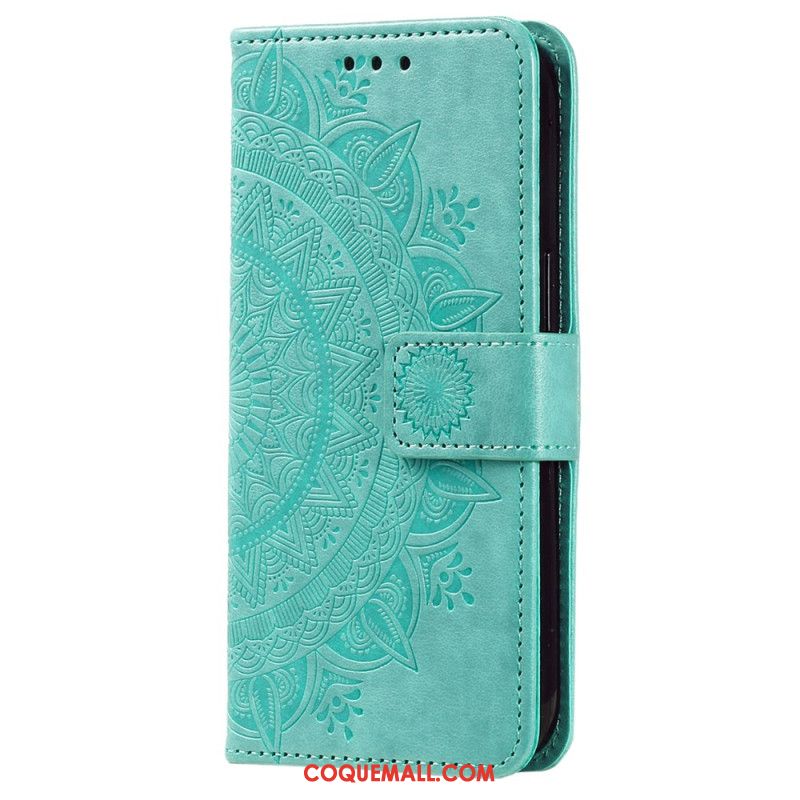 Housse Xiaomi Redmi Note 13 Pro Plus 5G Mandala Soleil à Lanière