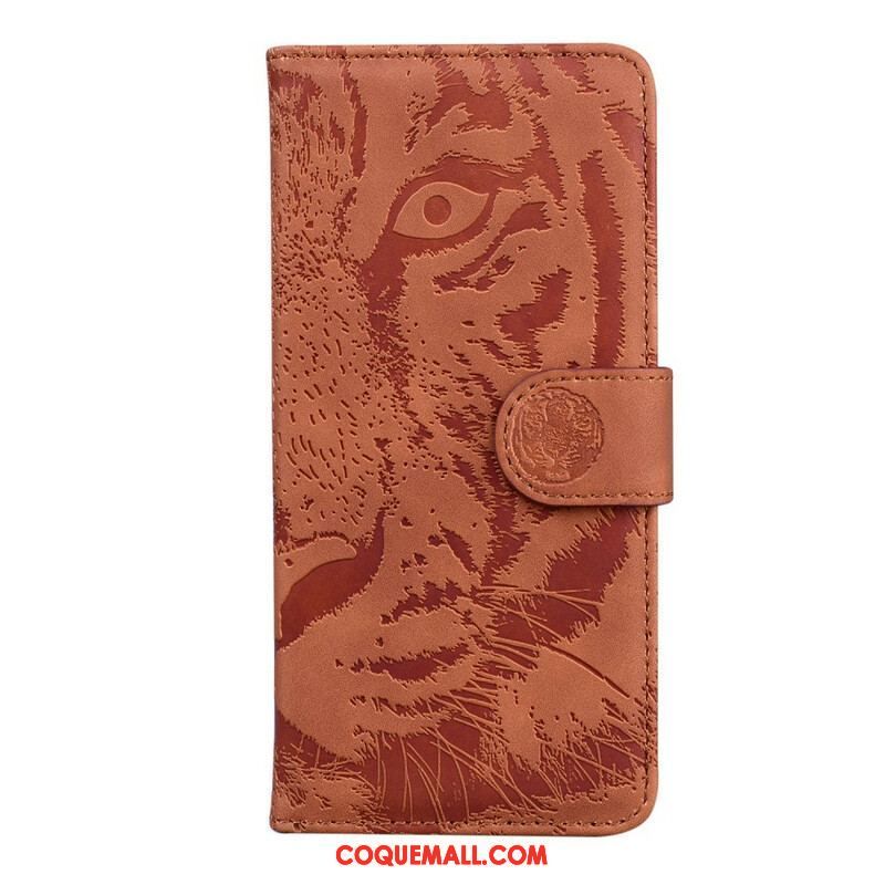 Housse iPhone 13 Mini Empreinte Face de Tigre