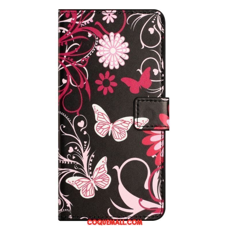 Housse iPhone 15 Plus Beaux Papillons