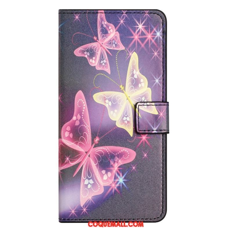 Housse iPhone 15 Plus Beaux Papillons