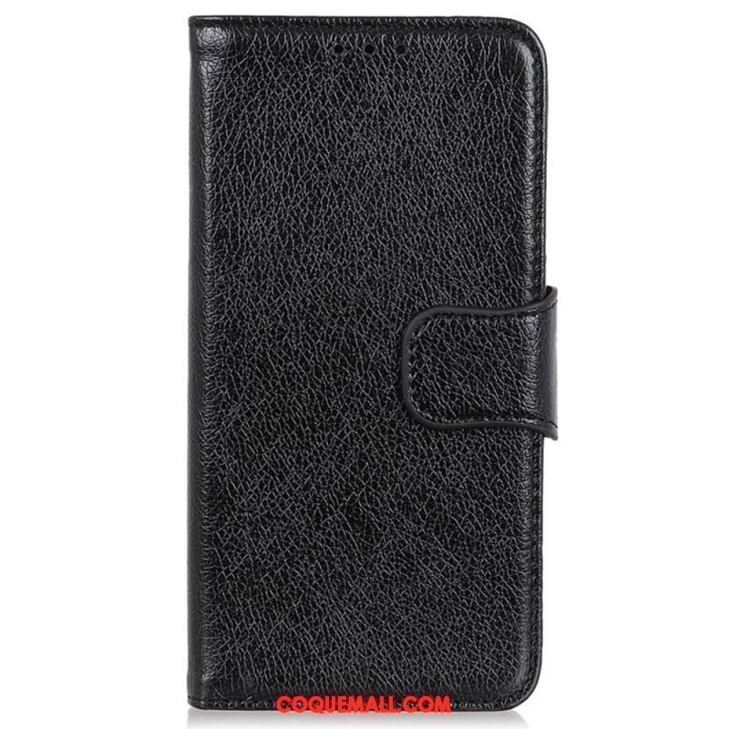 Housse iPhone 15 Plus Cuir Nappa Fendu