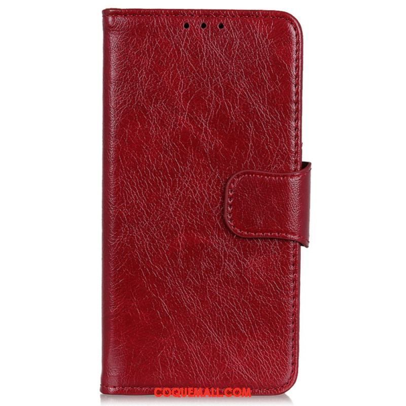 Housse iPhone 15 Plus Cuir Nappa Fendu