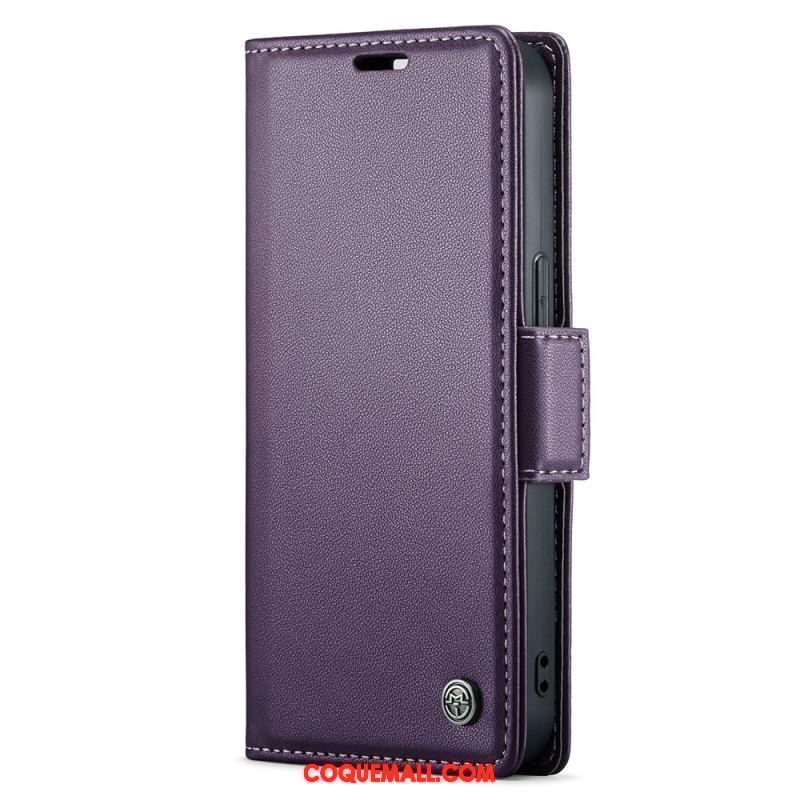 Housse iPhone 15 Plus Style Cuir CASEME