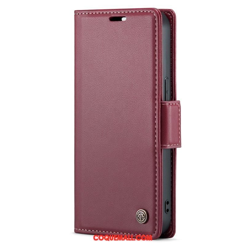 Housse iPhone 15 Plus Style Cuir CASEME