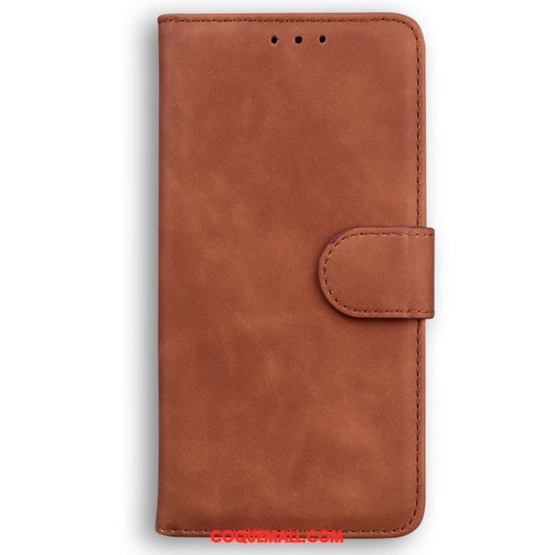 Housse iPhone 15 Plus Style Cuir Douceur