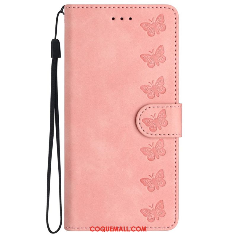 Housse iPhone 16 Frise Papillons