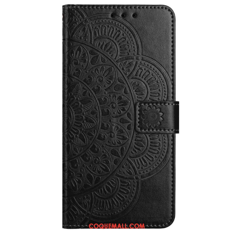 Housse iPhone 16 Motif Mandala à Lanière