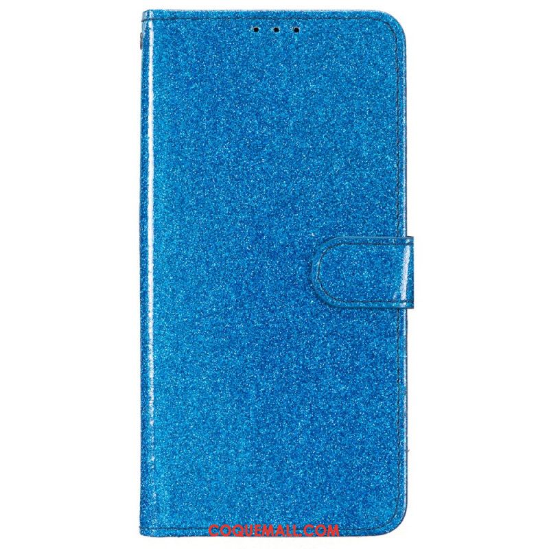 Housse iPhone 16 Paillettes à Lanière