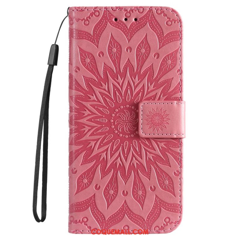 Housse iPhone 16 Plus Motif Mandala avec Lanière