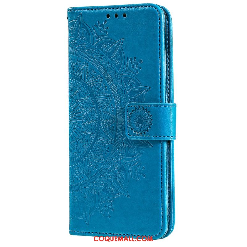 Housse iPhone 16 Pro Mandala Soleil à Lanière