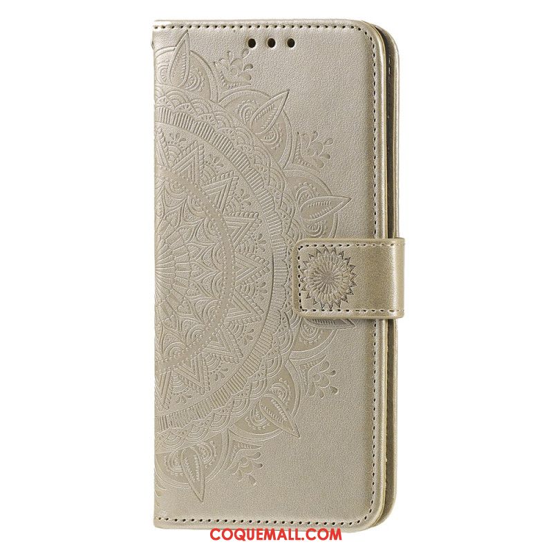 Housse iPhone 16 Pro Mandala Soleil à Lanière