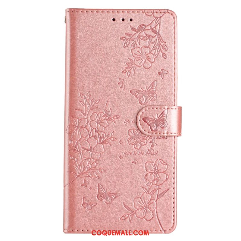 Housse iPhone 16 Pro Max Floralie et Papillons