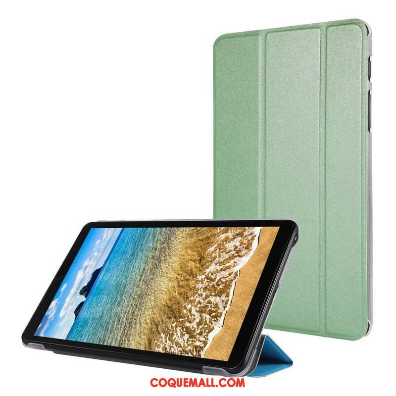 Smart Case Samsung Galaxy Tab A7 Lite Simili Cuir Texture Soie