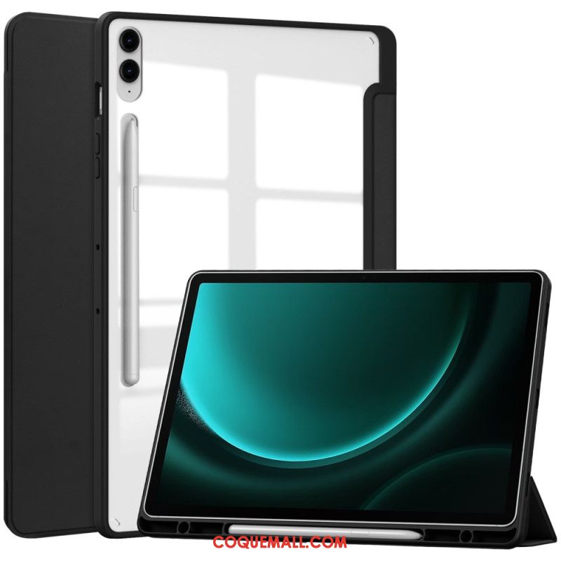 Smart Case Samsung Galaxy Tab S9 FE Plus Dos Transparent Porte-Stylet