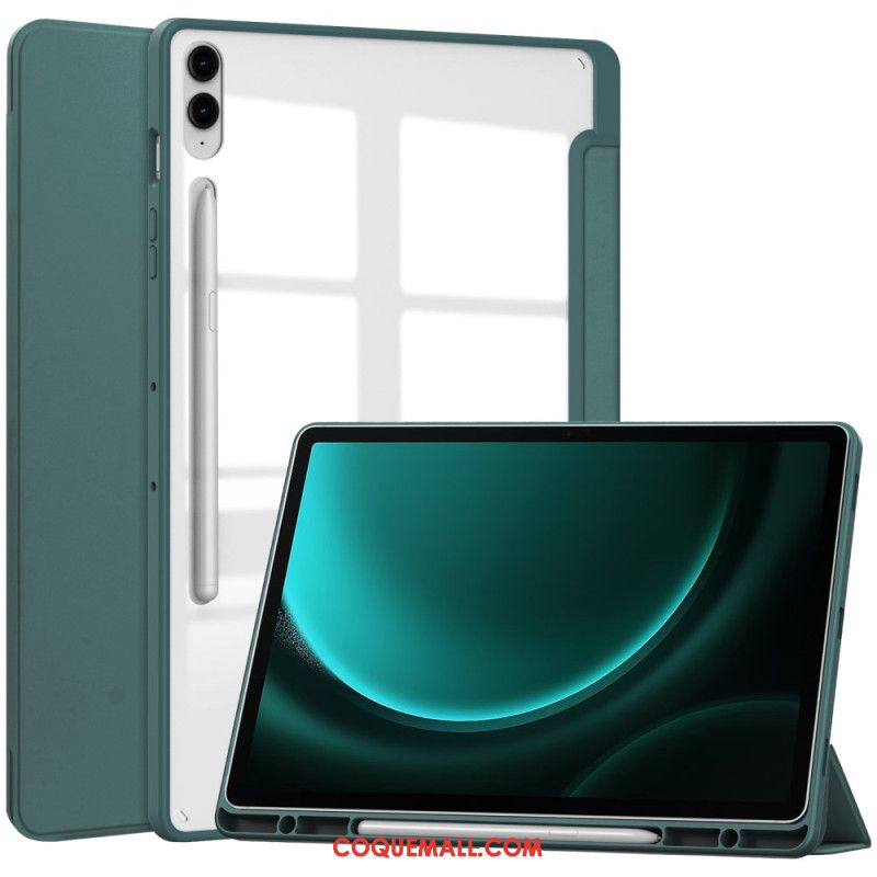 Smart Case Samsung Galaxy Tab S9 FE Plus Dos Transparent Porte-Stylet