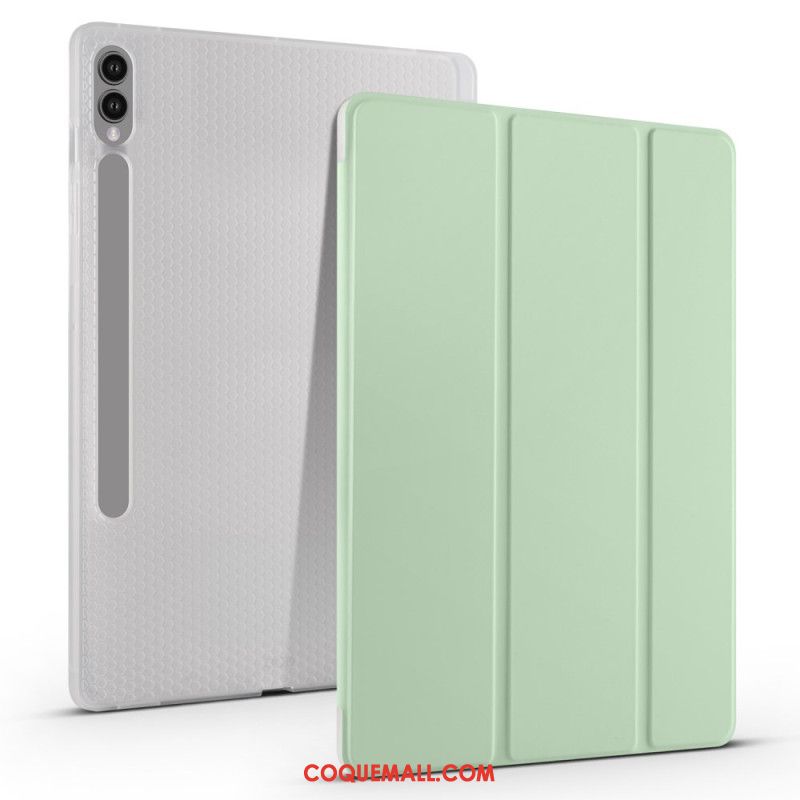 Smart Case Samsung Galaxy Tab S9 Plus Coins Renforcés avec Porte-Stylet