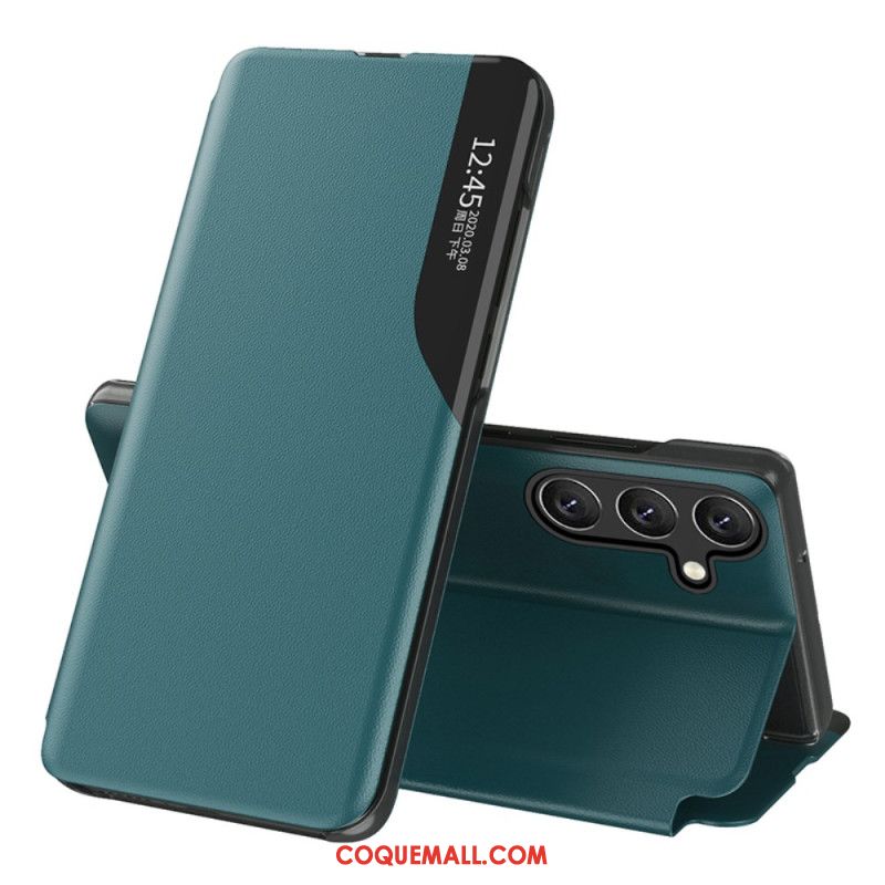 View Cover Samsung Galaxy A15 Simili Cuir