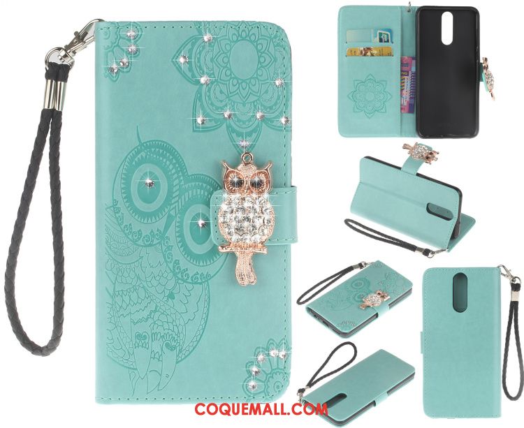 Étui Huawei Mate 10 Lite Incassable Or Rose Étui En Cuir, Coque Huawei Mate 10 Lite Téléphone Portable Chat