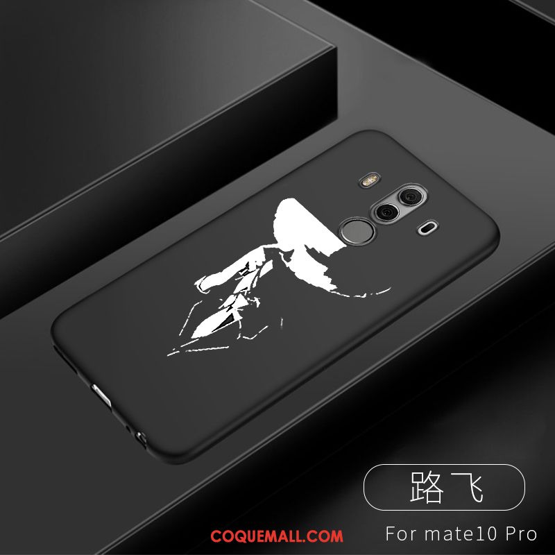 Étui Huawei Mate 10 Pro Noir Tout Compris Téléphone Portable, Coque Huawei Mate 10 Pro Fluide Doux Personnalité