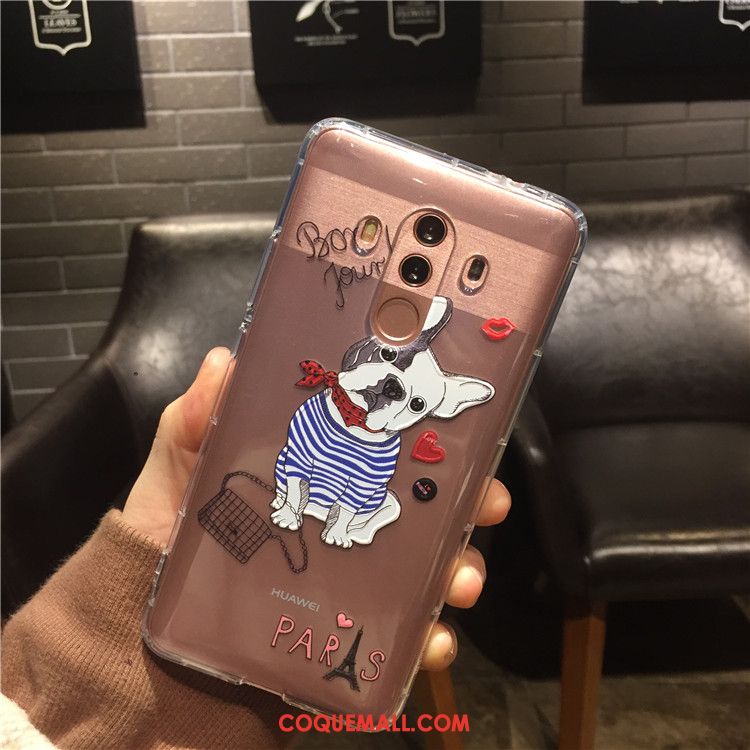 Étui Huawei Mate 10 Pro Tout Compris Transparent Charmant, Coque Huawei Mate 10 Pro Téléphone Portable