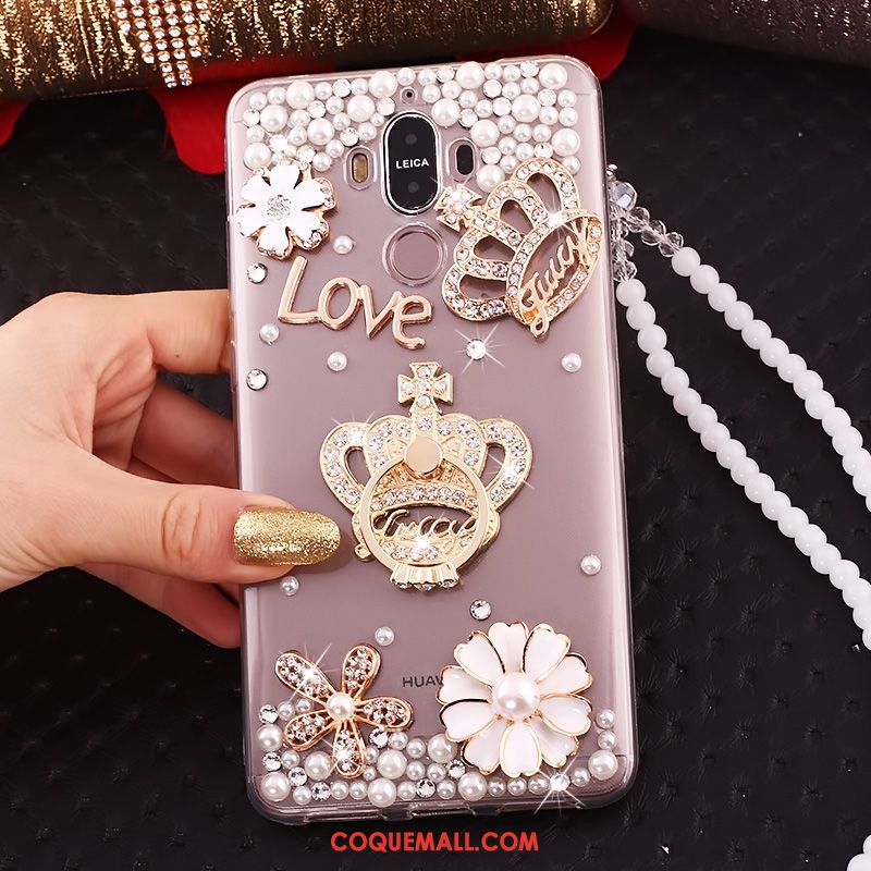 Étui Huawei Mate 10 Pro Téléphone Portable Transparent Strass, Coque Huawei Mate 10 Pro Protection