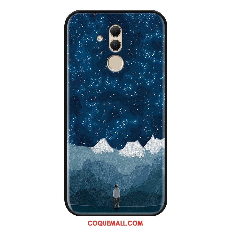 Étui Huawei Mate 20 Lite Gaufrage Téléphone Portable Tout Compris, Coque Huawei Mate 20 Lite Ornements Suspendus Incassable