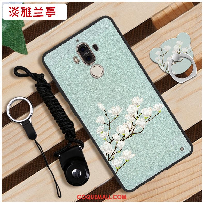 Étui Huawei Mate 9 Blanc Difficile Fluide Doux, Coque Huawei Mate 9 Téléphone Portable