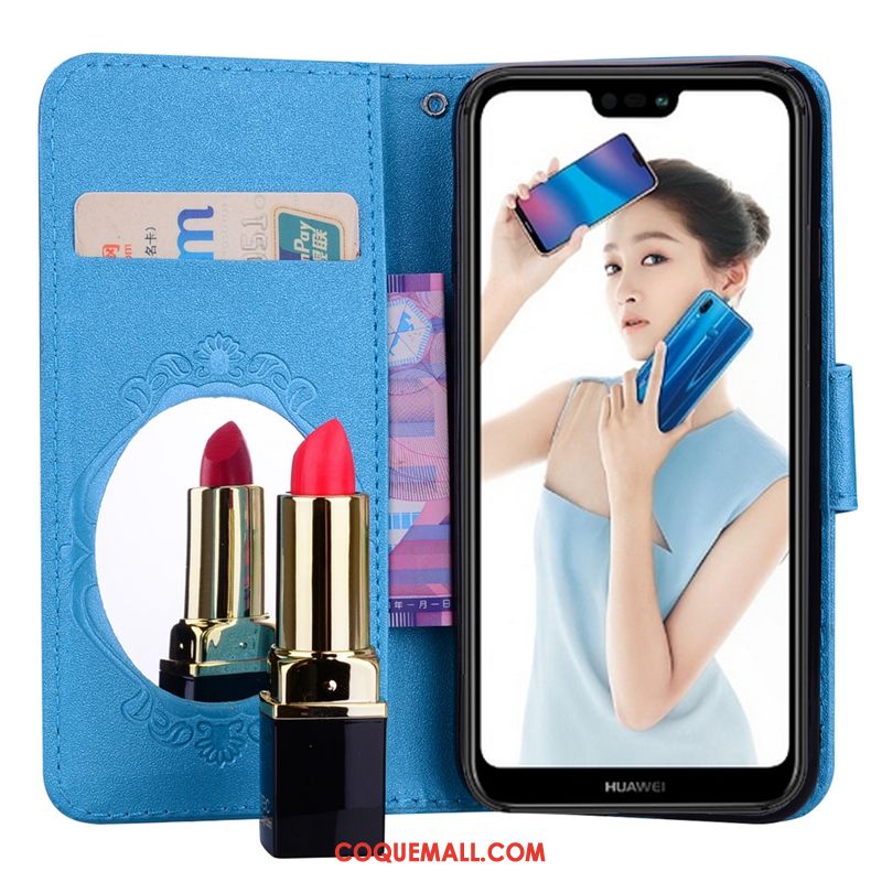 Étui Huawei Nova 3e Support Téléphone Portable Tendance, Coque Huawei Nova 3e Carte Rouge