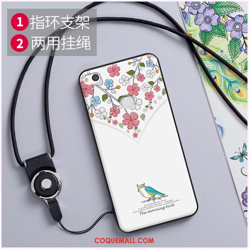 Étui Huawei P8 Lite 2017 Ornements Suspendus Fluide Doux Dessin Animé, Coque Huawei P8 Lite 2017 Téléphone Portable Loup