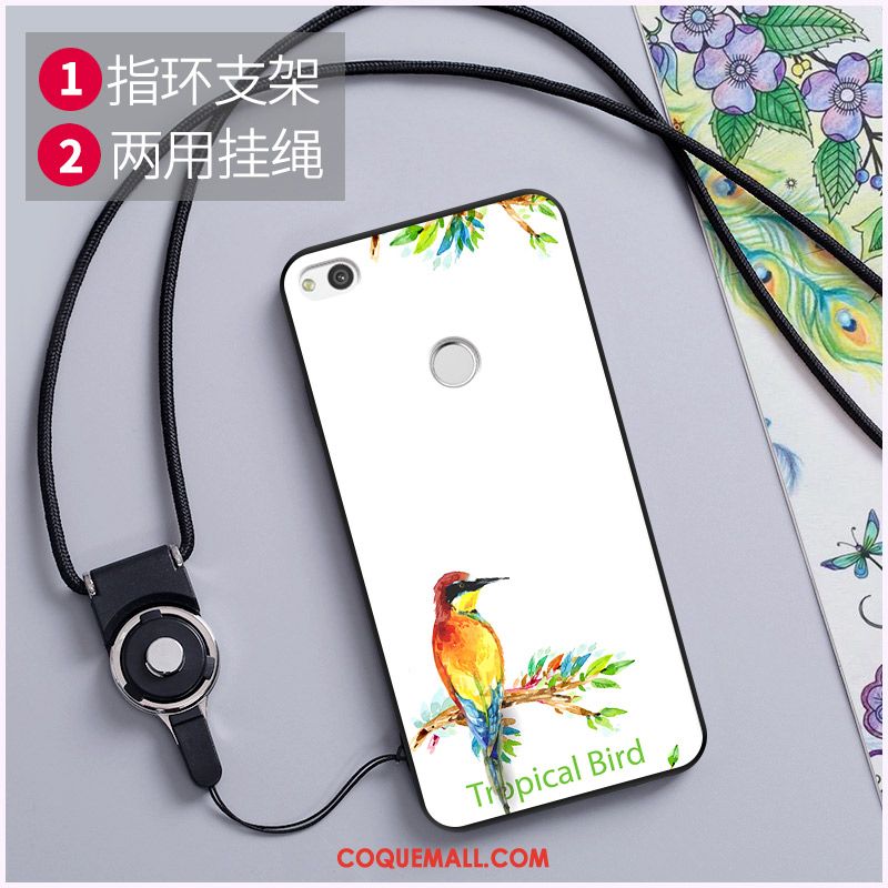 Étui Huawei P8 Lite 2017 Ornements Suspendus Fluide Doux Dessin Animé, Coque Huawei P8 Lite 2017 Téléphone Portable Loup