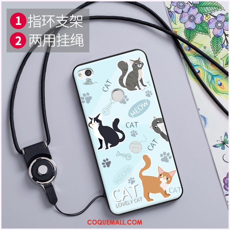 Étui Huawei P8 Lite 2017 Ornements Suspendus Fluide Doux Dessin Animé, Coque Huawei P8 Lite 2017 Téléphone Portable Loup