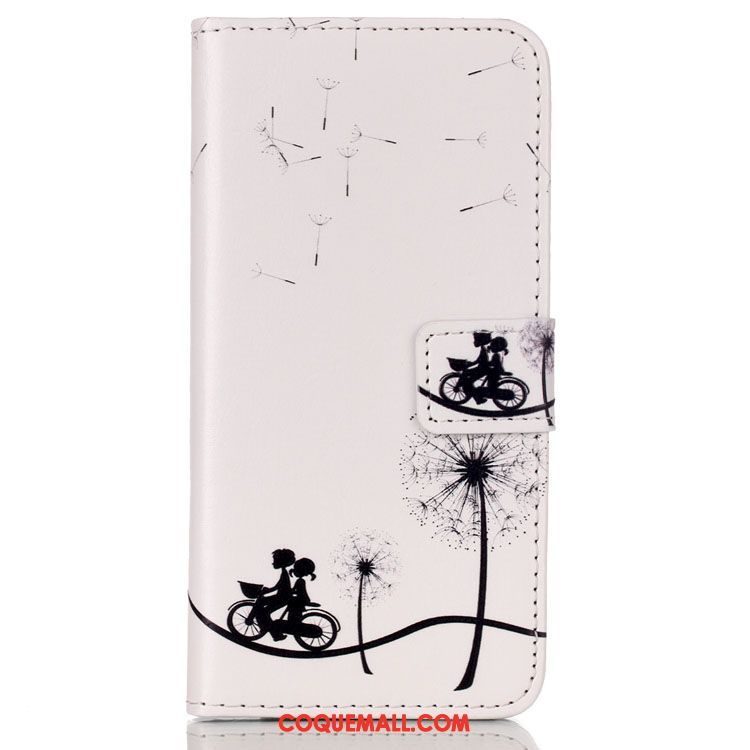 Étui Huawei Y6 Pro 2017 Peinture Blanc Téléphone Portable, Coque Huawei Y6 Pro 2017 Jeunesse Motif