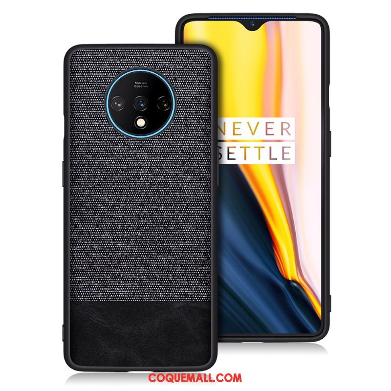 Étui Oneplus 7t Mesh Protection Noir, Coque Oneplus 7t Téléphone Portable Toile