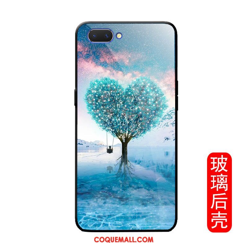 Étui Oppo A3s Amoureux Silicone Protection, Coque Oppo A3s Incassable Arbres