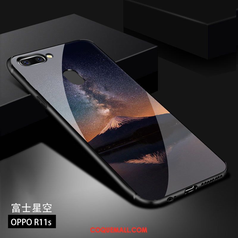 Étui Oppo R11s Foncé Marque De Tendance Nouveau, Coque Oppo R11s Très Mince Noir