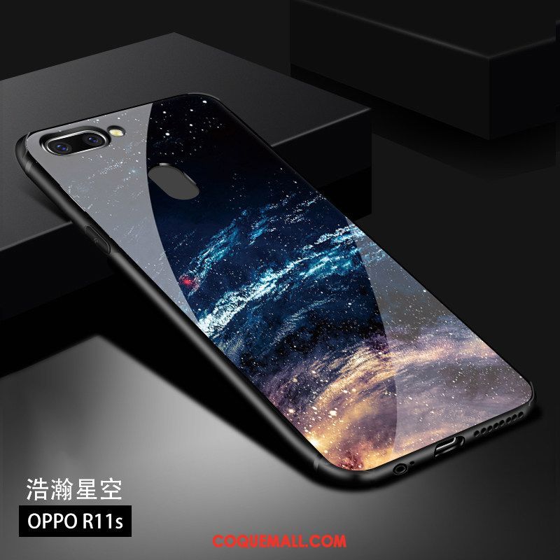 Étui Oppo R11s Foncé Marque De Tendance Nouveau, Coque Oppo R11s Très Mince Noir