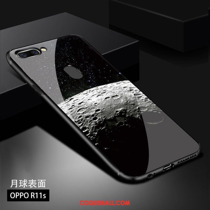 Étui Oppo R11s Foncé Marque De Tendance Nouveau, Coque Oppo R11s Très Mince Noir