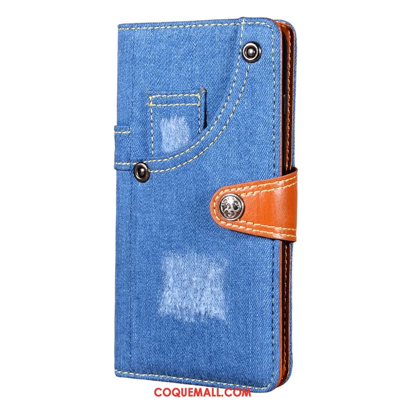 Étui Samsung Galaxy A71 Bleu Étoile Denim, Coque Samsung Galaxy A71 Téléphone Portable