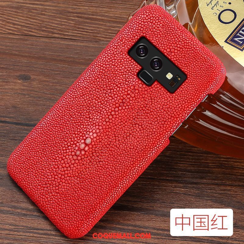 Étui Samsung Galaxy Note 9 Anneau Rouge Tout Compris, Coque Samsung Galaxy Note 9 Étoile Téléphone Portable