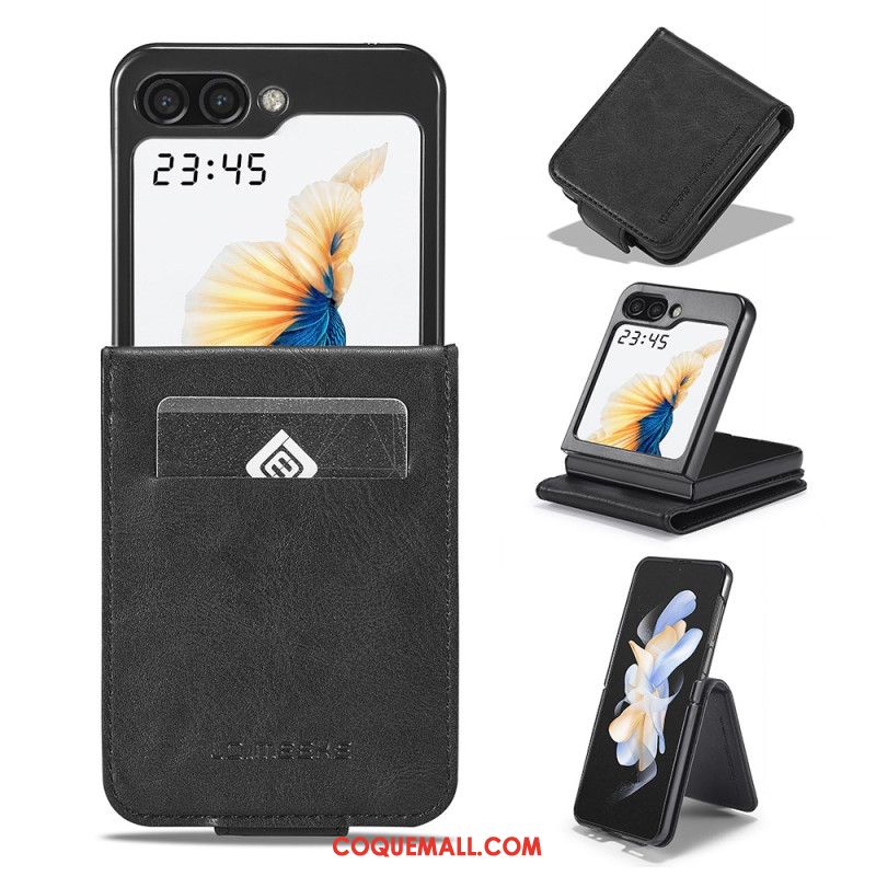 Étui Samsung Galaxy Z Flip 6 Porte-Cartes Blocage RFID LC.IMEEKE