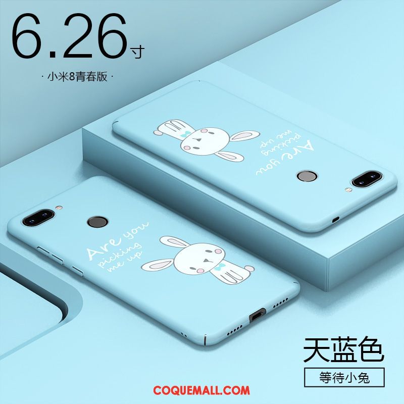 Étui Xiaomi Mi 8 Lite Personnalité Plastique Téléphone Portable, Coque Xiaomi Mi 8 Lite Petit Difficile Beige