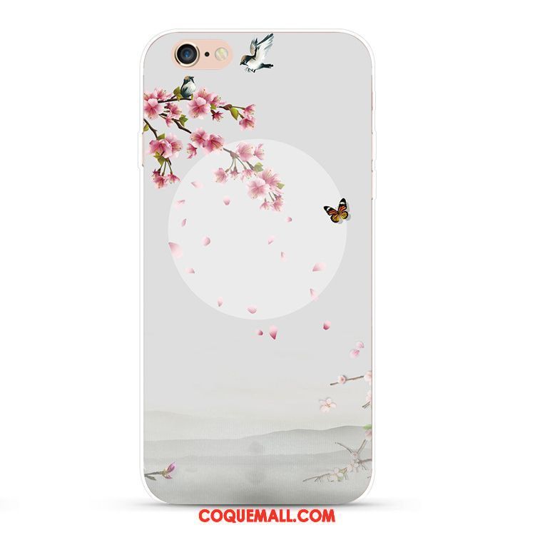 Étui iPhone 6 / 6s Plus Peinture À L'encre Beau Style Chinois, Coque iPhone 6 / 6s Plus Protection Téléphone Portable