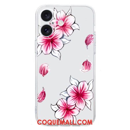 Coque Cerisier pour iPhone 16 Plus Fleurs Cerisier