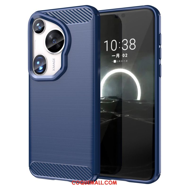 Coque Huawei Pura 70 Ultra Fibre Carbone Brosséee